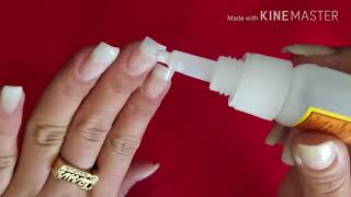 Como hacer uñas sólo con resina y Tip