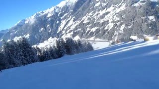 Neue Talabfahrt Zell Am Ziller 18-1-2016 Zillertaler Arena Schwarze 10/Black 10 New Piste