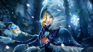 Дота 2. Crystal Maiden. Кристалка. ЦМ. Нестандартная сборка.