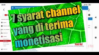 7 syarat channel yang akan di terima monetisasi oleh pihak youtube