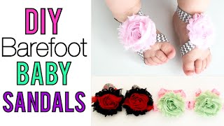 DIY BAREFOOT BABY SANDALS | EASY BABY SANDAL TUTORIAL