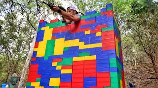 Surprising Result when I Shot the Lego Tower...