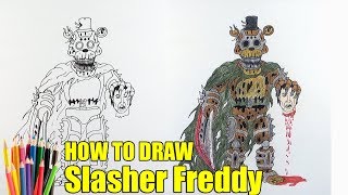 Как нарисовать кошмарного Фредбира ФнаФ, How to draw Nightmare