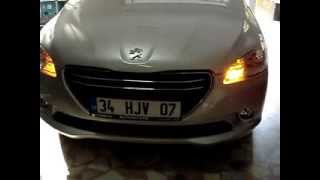 Peugeot 301 kendi kumandası ile çalışan alarm sistemi uygulaması