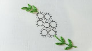 Simple & stylish Button Work Design