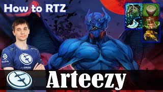 Arteezy - Night Stalker Offlane | How to RTZ | Dota 2 Pro MMR Gameplay