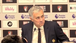 Bournemouth 1-3 Manchester United - Jose Mourinho Full Post Match Press Conference