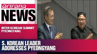 President Moon Jae-in speaks to N. Korean audience of 150,000