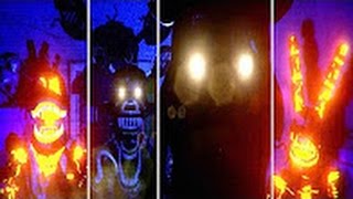 Играю Против Кошмарных Аниматроников!! FNaF 4 3D СКРИМЕРЫ