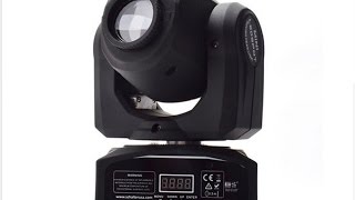 10W LED "blunty" moving head disco light teardown.