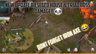 New Update Bieseged House + Triad Bosses Damage !! : Dawn of Zombie Survival Gameplay