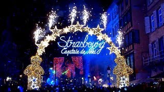 Lancement des illuminations de Noël - Strasbourg 2012 [HD]