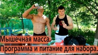 Мышечная масса. Программа и здоровое питание, чтобы набрать вес и накачать большие мышцы.