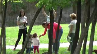 Парк Туманяна в Ереване весной,Tumanyan Park,Yerevan, Armenia