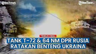 Tank T-72 dan T-64 Militan DPR Gempur Benteng Pasukan Ukraina di Avdeevka