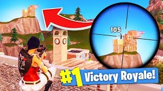 MY LONGEST SNIPE in Fortnite Battle Royale!