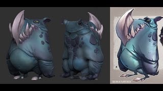 Zbrush Timelapse - Cartoon Creaturebox