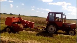 Тюковка соломи т-25✔️пресс-подборщик Welger AP-41
