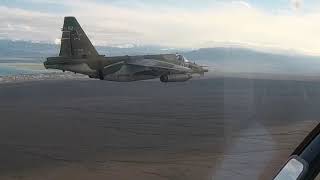 Российские штурмовики Су-25 применили авиационные бомбы и ракеты на учении в Киргизии