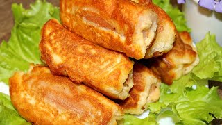 Sausages in batter! Unrealistically delicious!