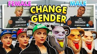 GTA 5 Online Change Gender Glitch Obtain Krampus Mask Beer Hats & MORE Female As Male GTA 5 Glitches
