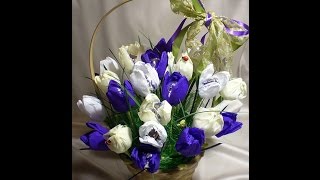 Крокусы из конфет