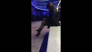 Copia de Sexy crossdresser Ines going out in the night