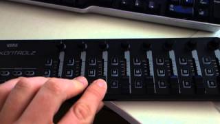 nanokontrol2 midi input test