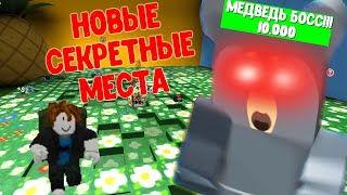 3 серия Roblox. Bee Swarm Simulator. Новые секретные места в 10 локации. Пошел к медведю в берлогу.