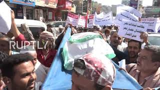 Yemen: Protesters denounce local currency collapse and deteriorating living conditions in Taiz