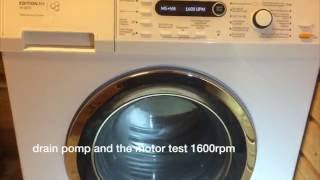 Programming and testing - Miele wasching machine