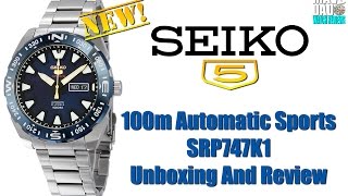 Stunner! | Seiko 5 100m Automatic Sports SRP747K1 & SRP745K1 Unbox & Review