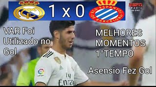 Real Madrid 1 x 0 Espanyol - Melhores Momentos & Gol(1°Tempo) Campeonato Espanhol 22.09.2018