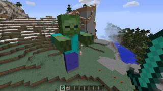 Гигант Зомби без модов и читов в Minecraft