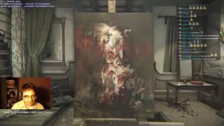 maddyson оценивает картины в хорроре Layers of Fear