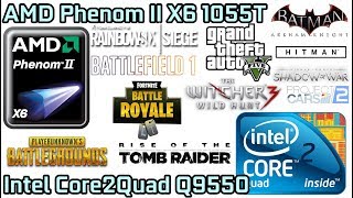 El mejor procesador por menos de 40€!! Phenom II X6 1055T vs Core2Quad Q9550 - GTX 1080Ti - 1080p