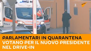 Parlamentari in quarantena votano per il nuovo presidente nel drive-in
