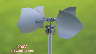 Diy 220V wind turbine || free energy generator