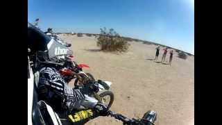 Go Pro HD Huge Dirtbike Crash on the Whoops