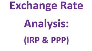 Determining Exchange Rates: "Interest Rate Parity" and "Purchasing Power Parity" theories