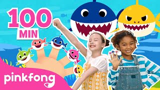 100Min⏰ - Todas las Mejores Canciones para Cantar y Bailar | Mix | Tiburón Bebé, Pinkfong en español
