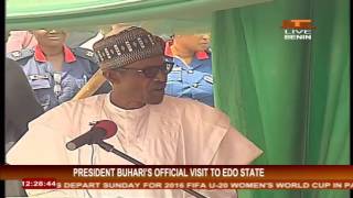 President Buhari in Benin City, Edo State