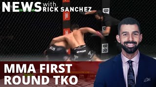 MMA Fighter defends title with brutal first round TKO