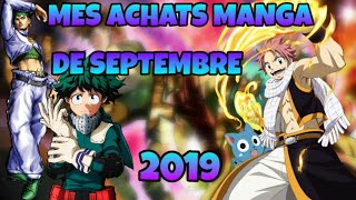ACHAT/ LECTURE MANGA DE SEPTEMBRE