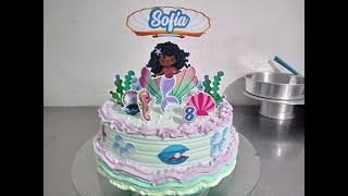 Como fazer um lindo bolo da sereia