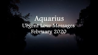 Aquarius Urgent Love Messages Feb 2020: New beginnings, out with deception, in with healing...