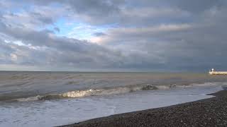 Рассвет над морем. Шторм. Сочи, Лазаревское 02 ноября 2017