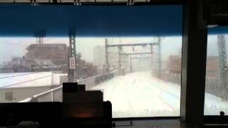 【京急前面展望＋ポイント点検】暴風雪による遅延 横浜〜上大岡 Part1