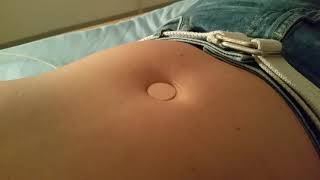 2 Euro Cent press in my Innie Navel