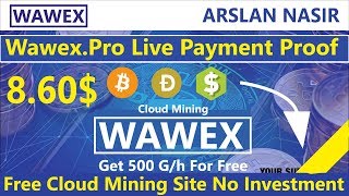 Wawex.Pro Free Dogecoin Cloud Mining Site Live Withdrawal Payment Proof 2018 in Urdu Hindi